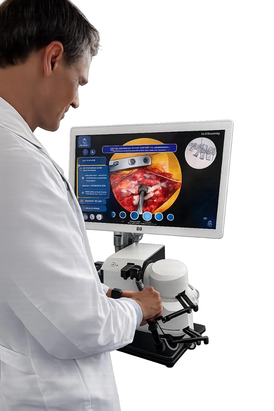 Surgeon training on the Tsym haptic simulator